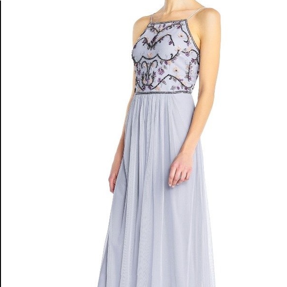 BHLDN Dresses & Skirts - Adrianna Papell Serenity Tulle Halter Flor…